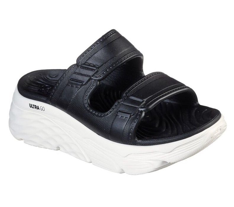 Skechers Cali Gear: Max Cushioning - Incite - Womens Slide Black/White [AU-WL2604]